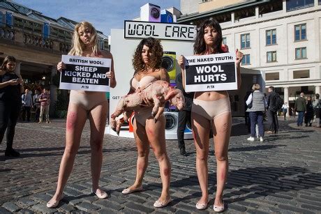 Naked Peta Supporters Protest Outside Wool Editorial Stock Photo Stock Image Shutterstock