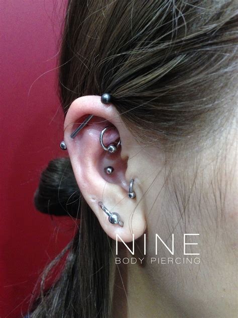 Nine Body Piercing Blog Rook Industrial Orbital Conch