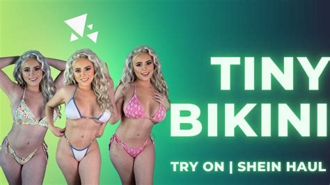 Tiny Bikini Try On Shein Haul Bikinitryon YouTube