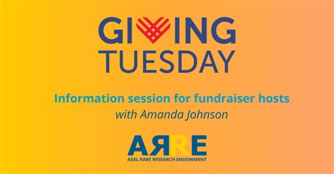 Givingtuesday Information Session — Asxl Rare Research Endowment Foundation