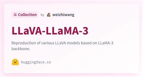 LLaVA LLaMA 3 A Weizhiwang Collection