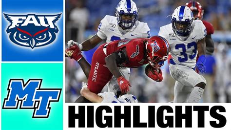 Florida Atlantic vs Middle Tennessee Highlights | College Football Week ...