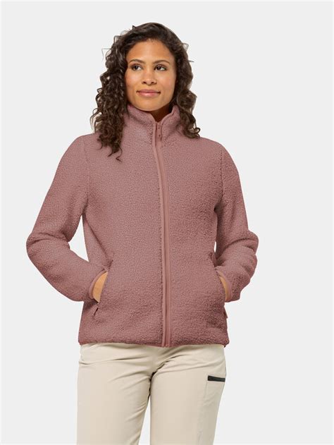 Jack Wolfskin Fleecejacke High Curl Jacket Rosa Regular Fit