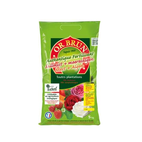 Fertilisant Or Brun Organique Aux Algues 5 Kg Webshop Matelma