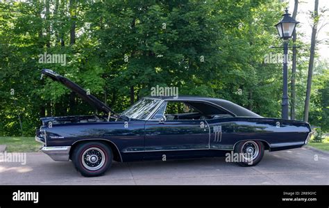 DEARBORN, MI/USA - JUNE 17, 2023: 1966 Pontiac Catalina car, The Henry Ford (THF) Motor Muster ...