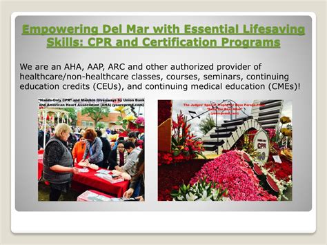 Ppt Empowering Del Mar With Essential Lifesaving Skills Cpr And