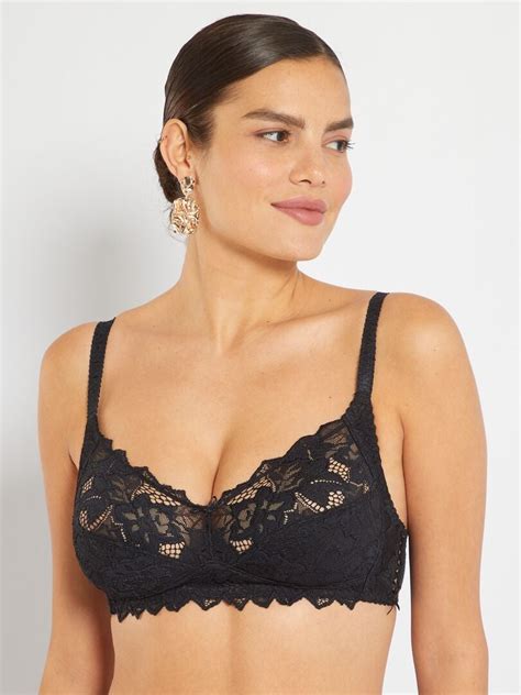 Soutien Gorge Arum Coton Sans Complexe Noir Kiabi