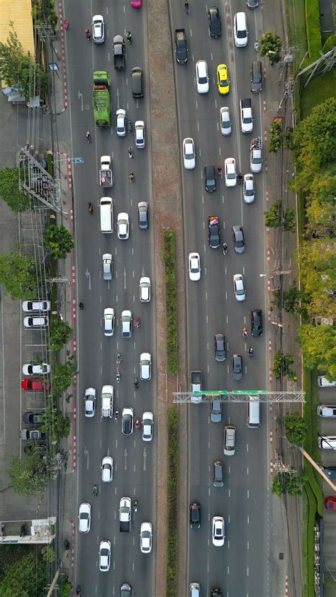 Traffic jam on a highway in Bangkok city. 41754092 Stock Video at Vecteezy