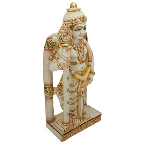 Marble Dust Lord Kartikeya Statue Murugan Skanda Idol Mahadev Parvati