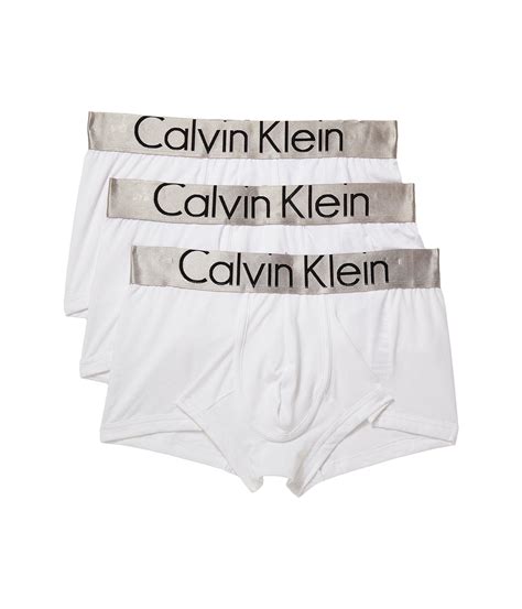 Calvin Klein Steel Micro 3 Pack Low Rise Trunk In White For Men Lyst