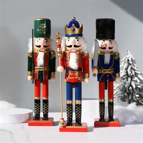 NEW Christmas Desk Decorations Handmade wooden soldiers Christmas nutcracker soldier