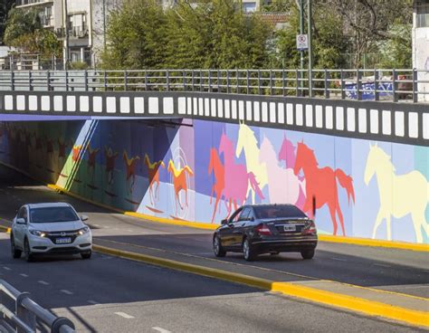 El T Nel De Las Cuatro Barreras De Beccar Luce Un Mural Del Reconocido