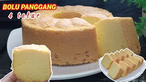 Resep Bolu Panggang Telur Moist Dan Lembut Youtube