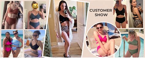 Amazon Suuksess Women Wrap Bikini Set Push Up High Waisted Piece Swimsuits L Wine Red