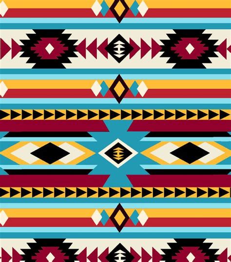 Anti Pill Fleece Fabric Bright Southwest At American Indian