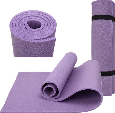 Коврик для йоги и фитнеса TECOFIT Спорт лайт 1500х500х8 мм Фиолетовый ...