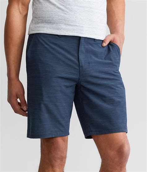 Veece Marled Stretch Walkshort Mens Shorts In Navy Buckle