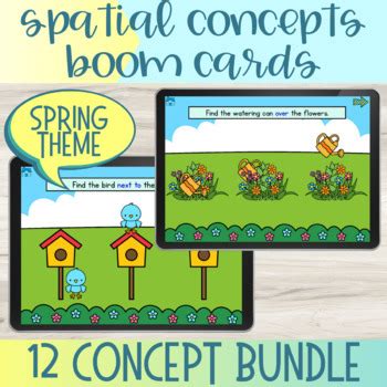 Spring Spatial Concepts Boom Cards Prepositions Activities SLP