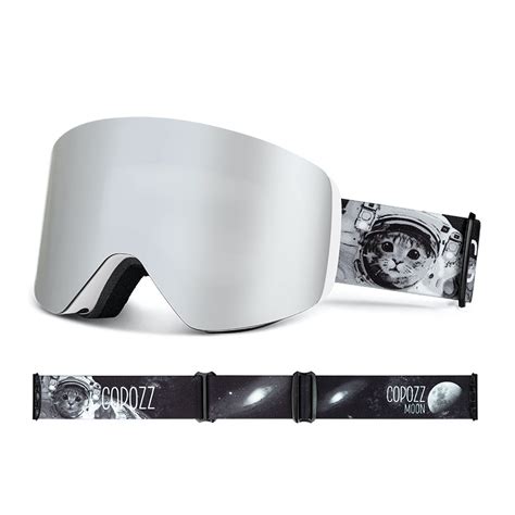 Polarized Ski Goggles // Silver // Astronaut Cat - Polarized Goggles ...