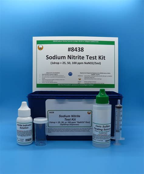 Nitrite, Sodium Test Kit, OptiDrop Dispenser - Electro-Glo Distribution