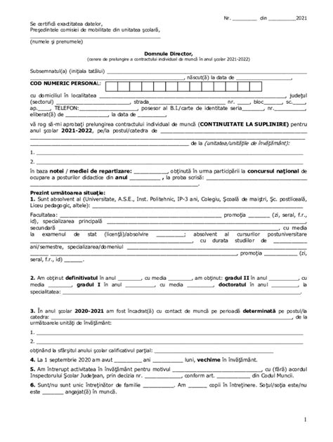 Fillable Online 119 ANEXA NR 17 La Metodologie 1 Model Raport Al