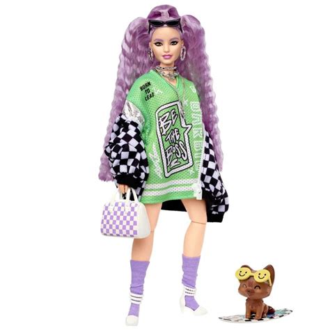 Barbie Doll And Accessories Barbie Extra Fashion Doll With Crimped