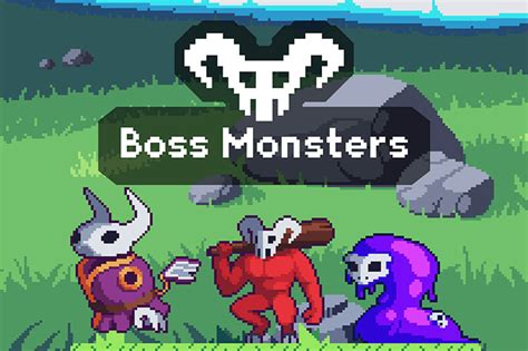 Boss Monsters Pixel Art Sprites By Free Game Assets Gui Sprite Tilesets