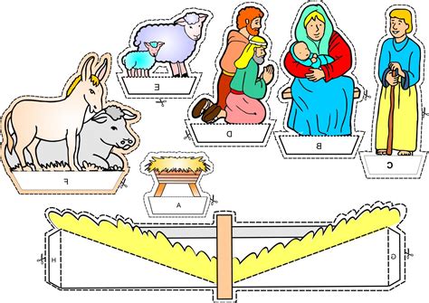 Personagens Do Presépio Para Imprimir E Montar - Personagens de presépio para recortar e montar! Atividade de Natal ...