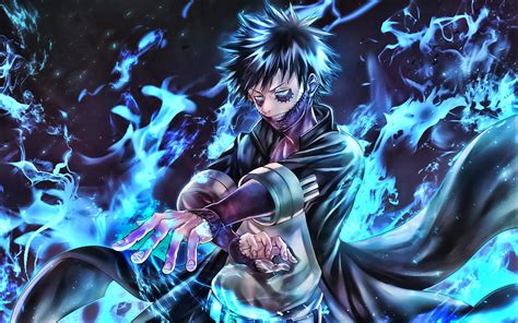 Dabi Artwork Boku No Hero Academia Blue Fire Flames Manga My Hero