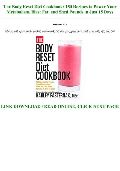 The Body Reset Diet Cookb