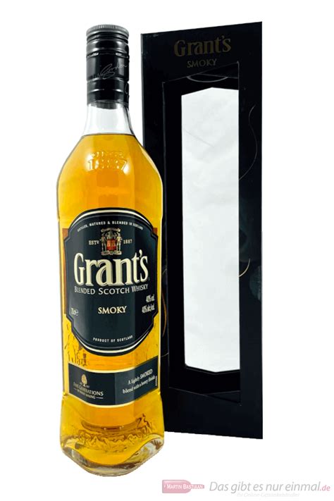 Grants Smoky Blended Scotch Whisky 07l Flasche