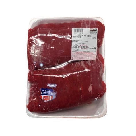 Kirkland Signature Beef Flank Steak Usda Choice Each From Costco