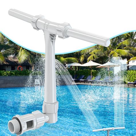 Poolhacker Pool Fountain Dual Spray Water Fountains For Above Ground