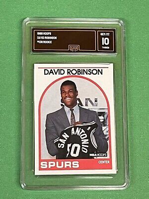 David Robinson Nba Hoops San Antonio Spurs Rookie Card Gma