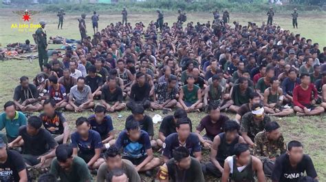 Hundreds Of Myanmar Junta Troops Surrender Near Bangladesh Border