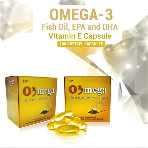 Abz Shop Tgp Omega Fish Oil Capsule 60mg Omega 3 1 Box 100 Soft Gel