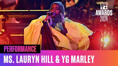 Ms Lauryn Hill And Son Yg Marley Perform Praise Jah In The Moonlight Bet Awards 24 Youtube