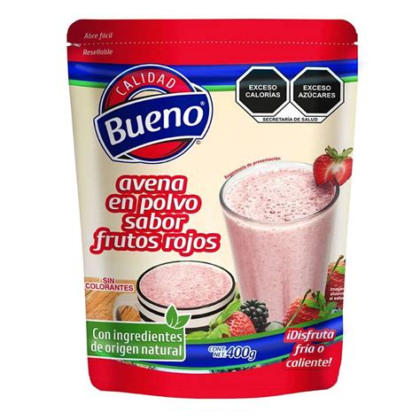 Avena Bueno En Polvo Sabor Frutos Rojos 400 G Walmart