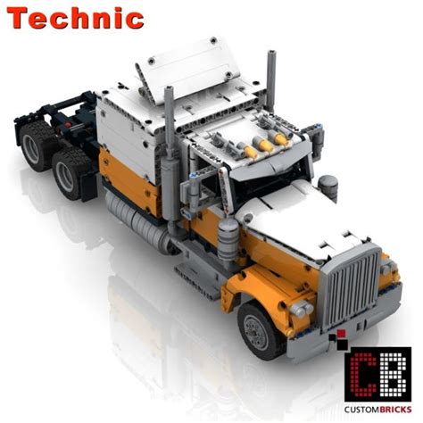 Custombricks De Lego Technik Modell Custom Long Haul Truck