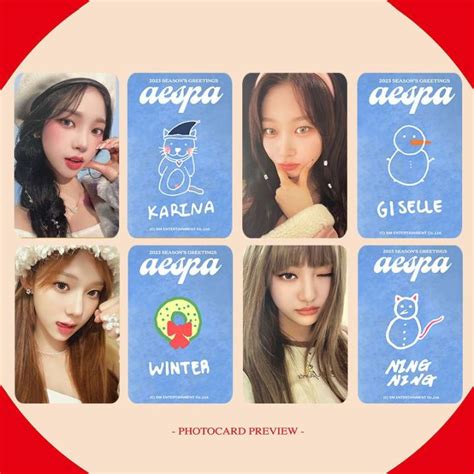 AESPA 2023 Season S Greetings Photo Cards AESPA 2023 Calendar Photo