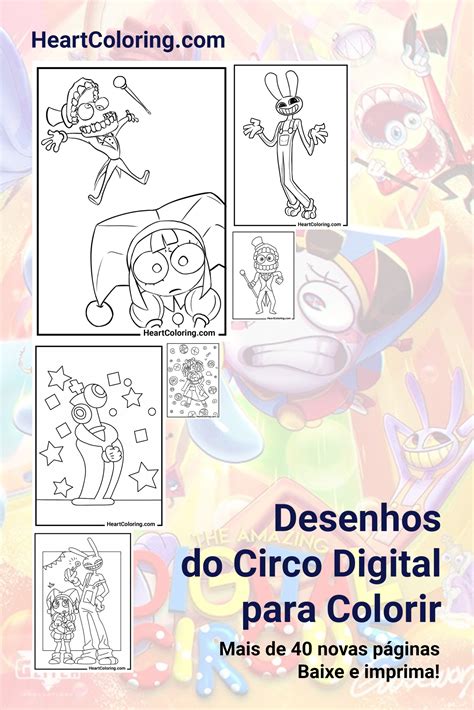 Desenhos Do Incr Vel Circo Digital Para Colorir Imagens