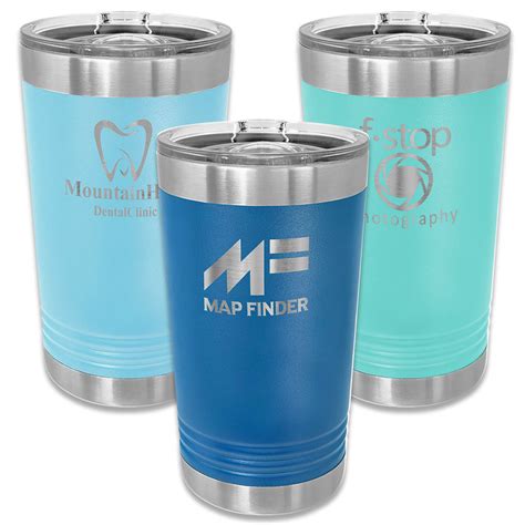 Custom Stainless Pint Glasses Elevation Sports