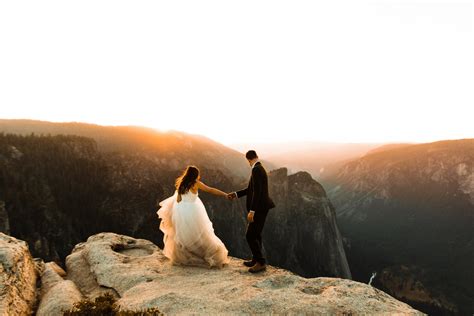 Epic Cliffside Yosemite Elopement At Taft Point Maree Miraglia