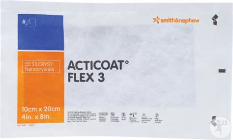 Acticoat Flex 3 Sterile Einzelpflaster 10x20cm 1 Stück 66800409