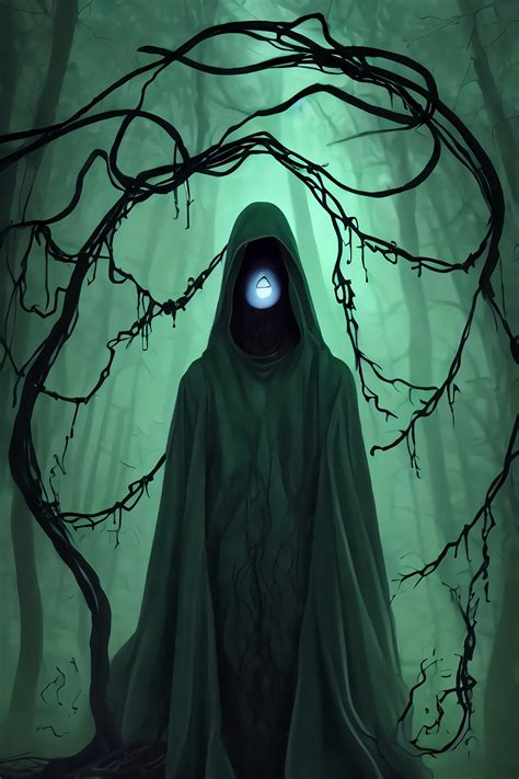 Download Ghost Cloak Forest Royalty Free Stock Illustration Image