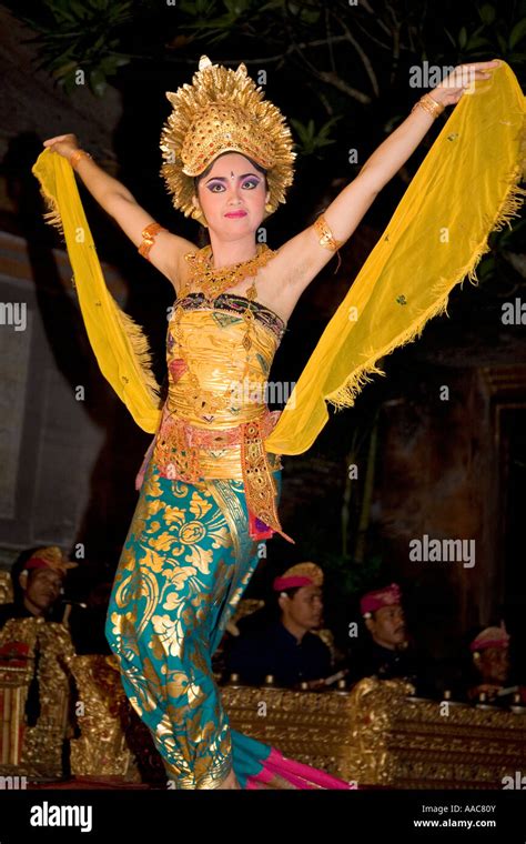 traditional dancer bali indonesia stock photo alamy