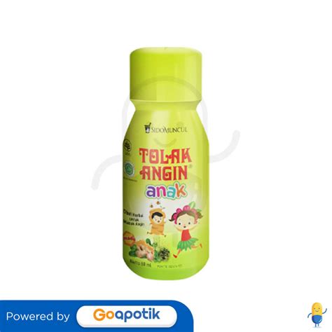 TOLAK ANGIN ANAK RASA MADU 60 ML BOTOL Kegunaan Efek Samping Dosis