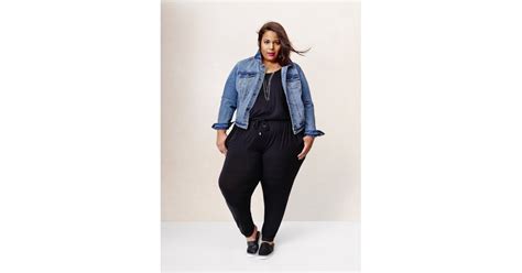 Ava And Viv Denim Jacket In Medium Wash 40 And Jumpsuit In Black