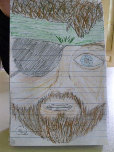 Big Boss Drawing By Starspangleddgal On Deviantart