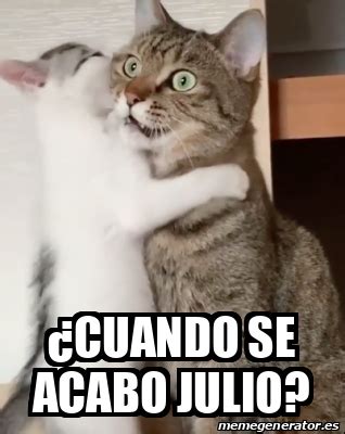 Meme Personalizado Cuando Se Acabo Julio